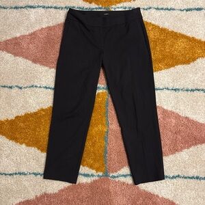 LOFT Black and Brown Plaid Pants